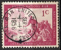 United Nations N.Y.; 1951: Sc. # 1: Used Single Stamp