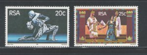 South Africa 1981 Opening of State Theater Pretoria Scott # 546 - 547 MNH