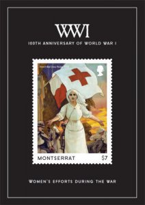 Montserrat - 2014 WORLD WAR I 100TH ANNIVERSARY STAMP SOUVENIR SHEET - MNH