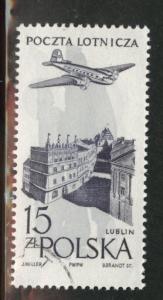 Poland Scott C48 used CTO airmail 1957-58