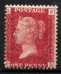 GB QV SG44, 1d lake-red PLATE 151, (PD), LH MINT. OG Cat £80.