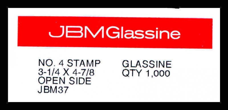 100 NEW JBM #4 Glassine Envelopes 3 1/4 x 4 7/8