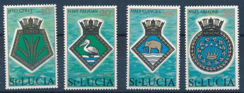[BIN1917] St.Lucia 1976 Emblems good set of stamps very fine MNH