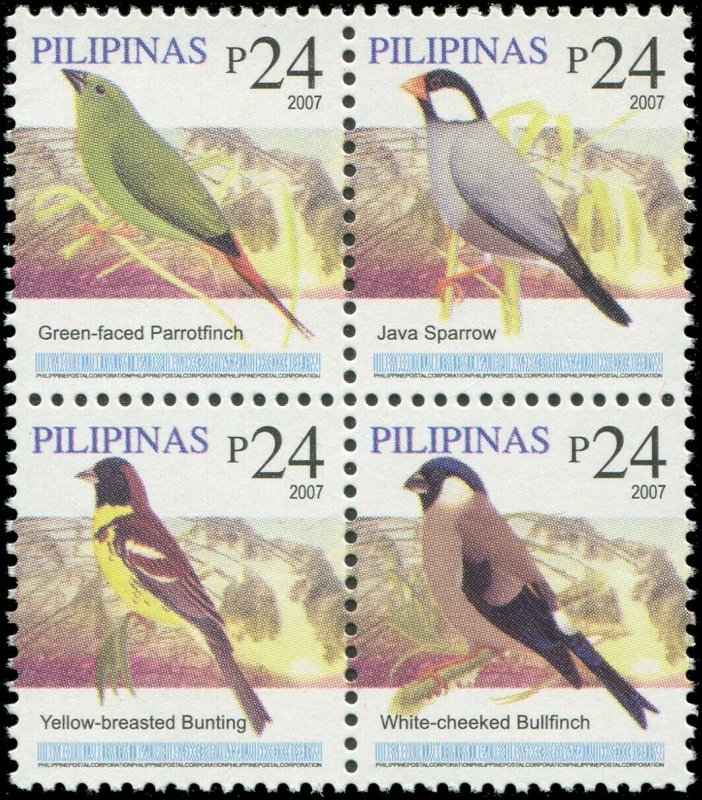 Philippines 2007 Sc 3129 Birds Finch Sparrow Bunting CV $10