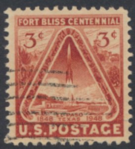 USA  SC#  976   Used 1948 Fort Bliss Centennial  see scan