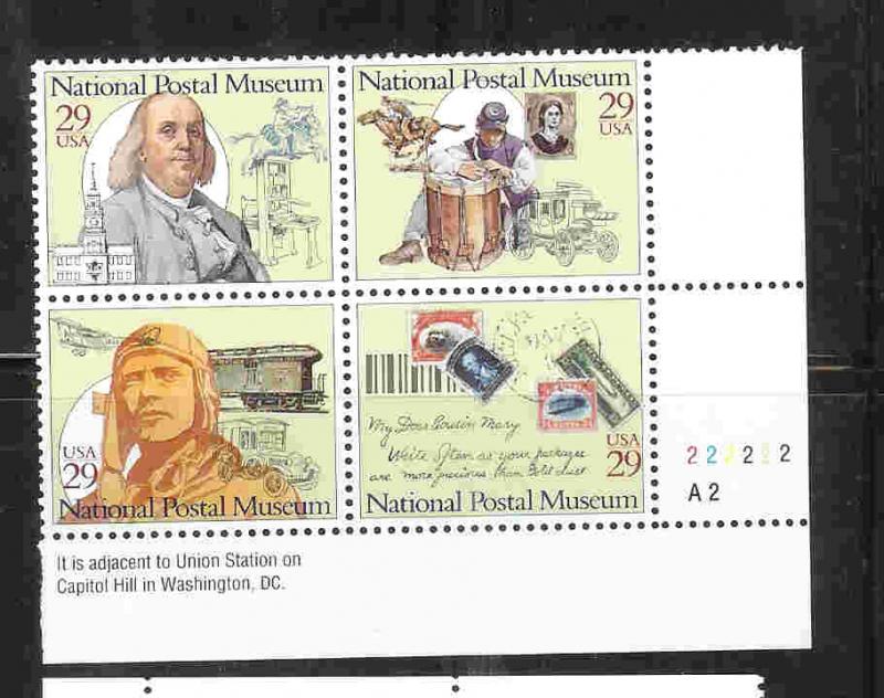 SC#2779 Plate block of 4 mvfnhog  