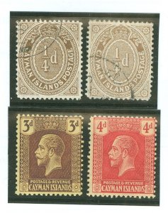 Cayman Islands #31/31a/64-65 Unused Single