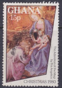 Ghana, 1980, Christmas Issue, 15p, used**