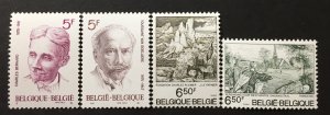 Belgium 1976 #957-60 MNH, CV $1.90