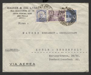 BRAZIL TO GERMANY - NICE COVER - 1937.