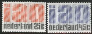 Netherlands Scott 458-459 MH* 1969 IAO set