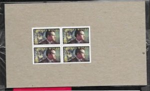 U.S. Scott #3444 Thomas Wolfe Stamp - USPS PACKAGE - Mint NH Block of 4