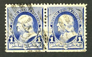 U.S. #219 USED PAIR