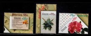 Netherlands Scott B635-B637  MNH** 1988 Flower set