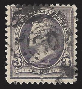 US #268 1895 WMK191 Purple Used F-VF