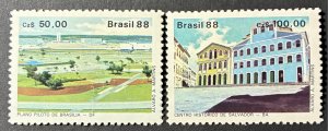 Brazil 1988 #2136-7, LUBRAPEX '88, MNH.