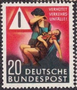 Germany 694 1953 MNH crease visible on back