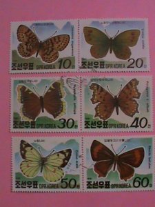 KOREA-STAMP-1991-BEAUTIFUL COLORFUL LOVELY BUTTERFLY-CTO-NH STAMP.