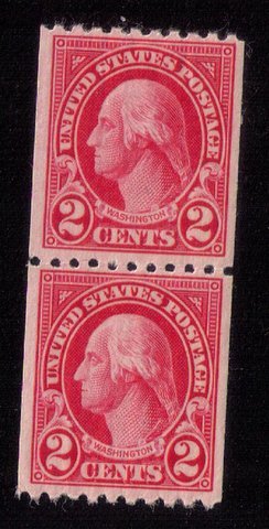 US Scott #606 MNH Horizontal Pair 2c 1923 F-VF