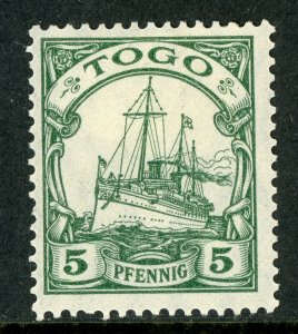 Germany 1909 Togo 5pf Yacht Wmk Scott # 21 Mint A315