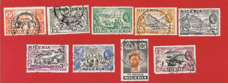 Nigeria #80-87  VF used  Various Scenes   Free S/H