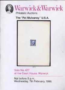 Auction Catalogue - United States - Warwick & Warwick...