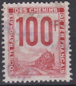 France 1944 100f Red Fine Used Parcel Post