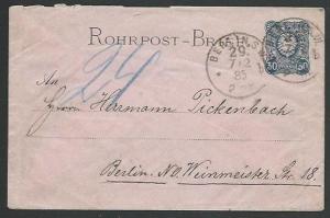 GERMANY 1885 30pf RHORPOST envelope used...................................58571