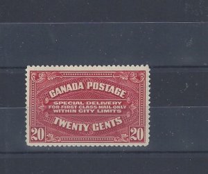 E2a Scarlett printing NARROW 41mm wide Cat $250 scarce Canada mint hinged