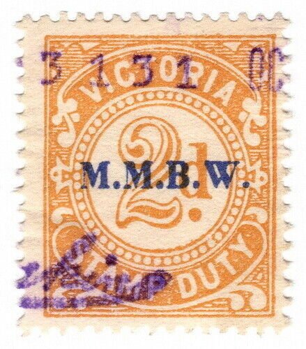 (I.B) Australia - Victoria Revenue : Stamp Duty 2d (MMBW overprint)