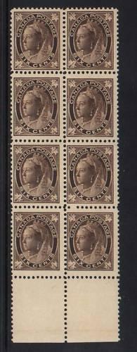 Canada #71 NH Mint Block Of Eight