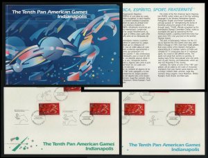 #1987 Pan American Games, U.S.P.S. Souvenir Folder **ANY 5=FREE SHIPPING**