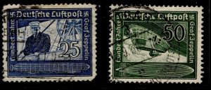 Germany #C59-C60 Count Zeppelin & Zeppelin Issue Used