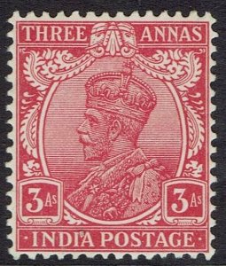 INDIA 1932 KGV 3A WMK MULTI STAR