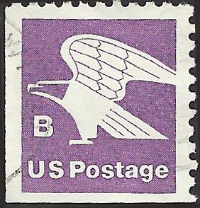 # 1819 BOOKLET SINGLE USED B STAMP EAGLE