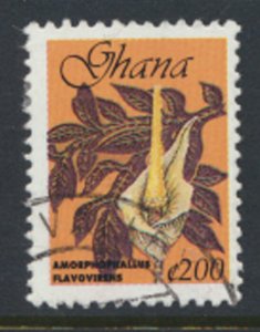 Ghana  SC# 2104A Used   Flowers  see details and scan