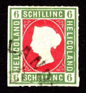 1867, Heligoland 6Sch, Used, Sc 4