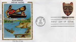 American Folk Art - Indian Masks,    1980  FDC16353