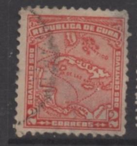 Cuba  Scott# 254   used single