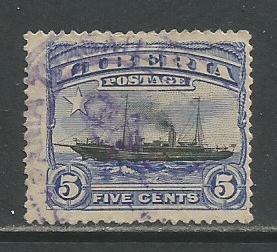 Liberia   #117  Used  (1909)  c.v. $0.55