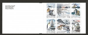 SWEDEN SC# 1754a COMP BKLT/6    FVF/MOG 1989