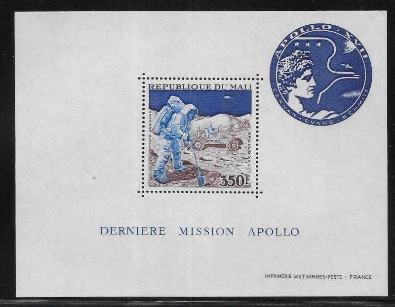 Mali  C177 Apollo 17 s.s. MNH 2021 Scott c.v. $2.50