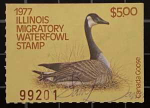 US Stamps - SC# RW IL 3 - Duck Stamp - Used  - CV $35.00