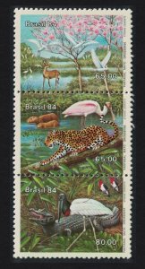 Brazil Birds Flamingos Malto Grosso Flood Plain 3v 1984 MNH SG#2083-2085