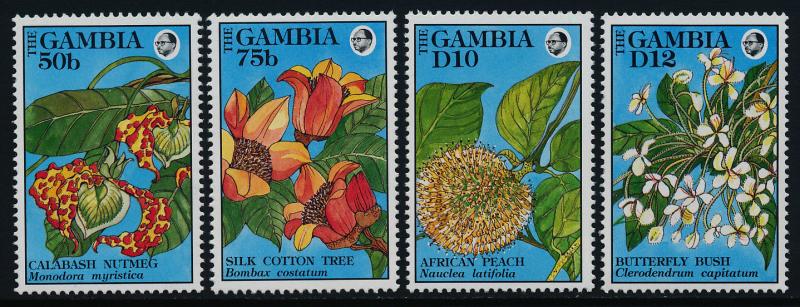 Gambia 1238-9,45-6 MNH Flowers