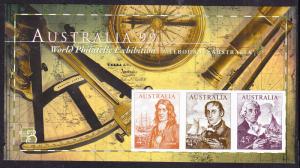 Australia 1999 IMPERF Sheets (2) Famous Navigators   VF/NH