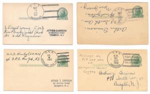 4 Naval Covers Ship Cancel USS Trenton Henley Regulus MacDonough UX27 1935 41 47