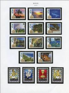 NIUE SELECTION OF 2009//214 MINT NEVER HINGED STAMPS & SOUVENIR SHEETS AS SHOWN