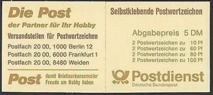 Germany 1991,Sc.#1663a MNH,  Booklet-Sights