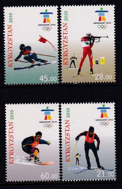 Kyrgyzstan 353-356 Winter Olympics MNH VF